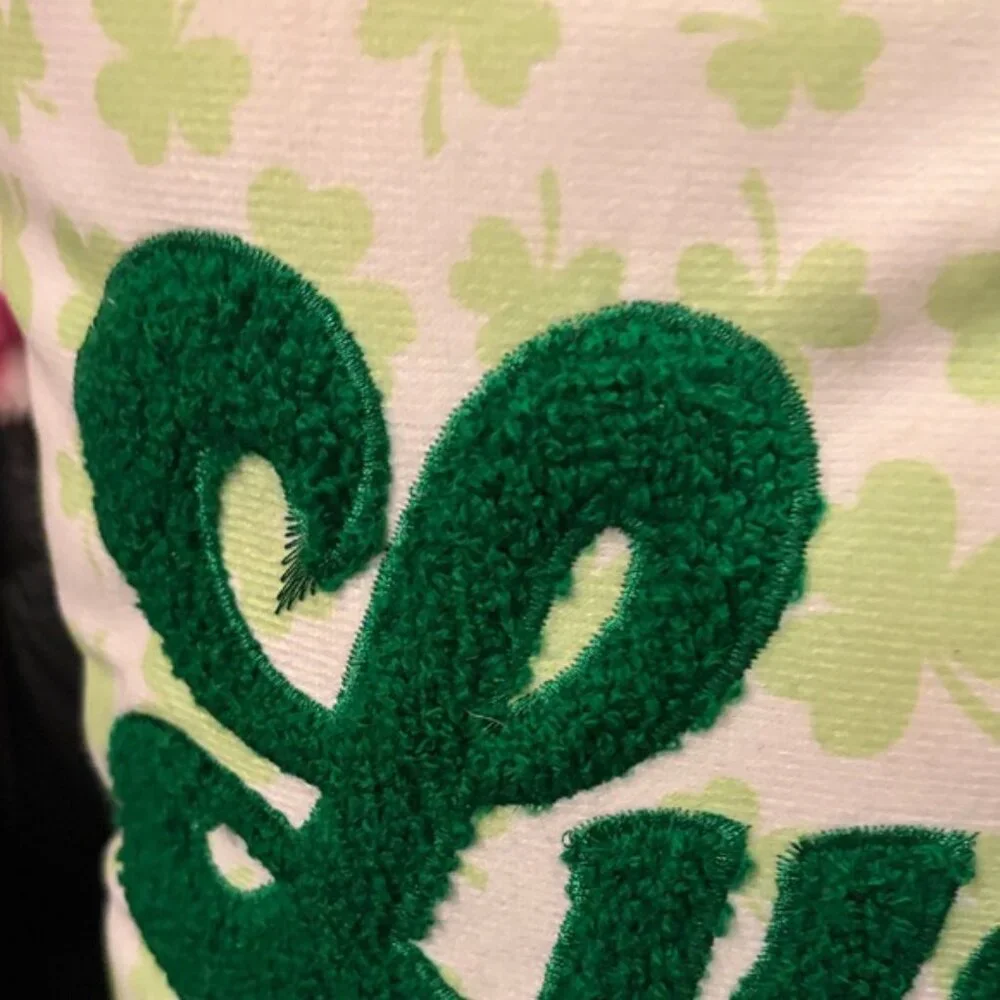 Green 'Lucky' Decorative Pillow ☘️☘️